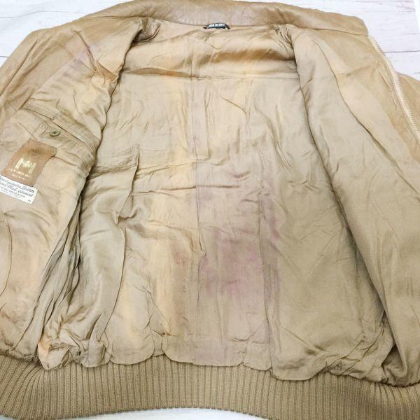 80er-90er Vintage Johnston & Murphy Lederjacke/Herren XL/Braun/Bikerstil(GEBRAUCHT)