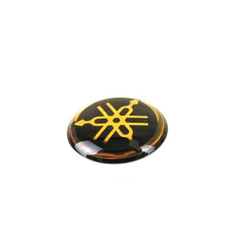YAMAHA Genuine Yamaha Tuning Fork Logo Emblem Sticker Gold Black Diameter 12.5mm Set of 2