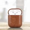 Solid Color Soft Faux Leather Protective Case Cover Shell for AirPods 2