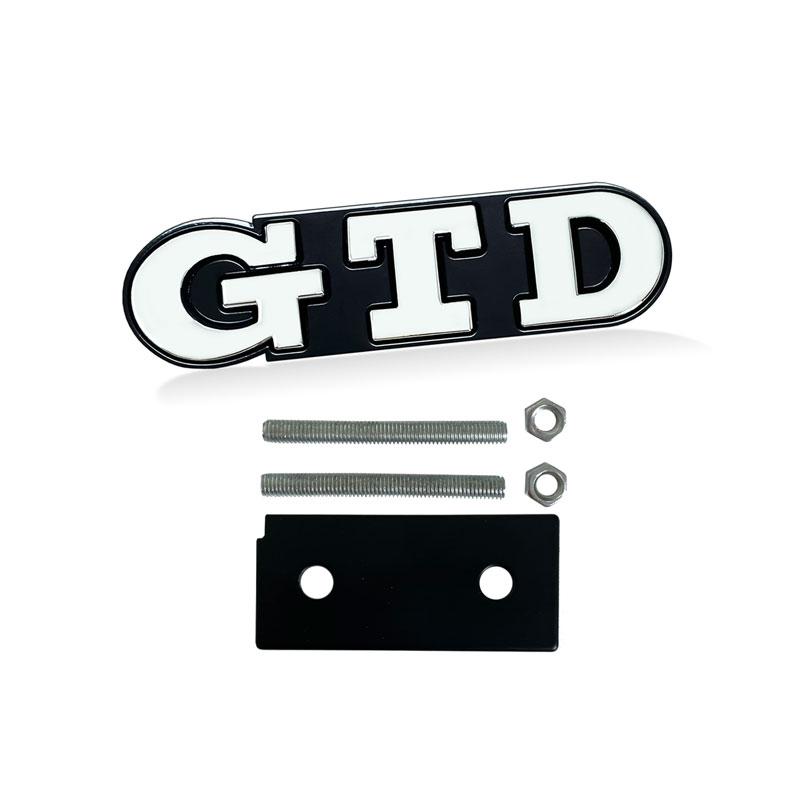 BRZ1 VOLKSWAGEN VW GTI İçin 3D Metal Araba Stickerı GTD Logosu Ön Izgara Rozeti Arka Bagaj Yazıları Amblemi Dekor İçin Golf MK2 MK3 im2