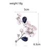 Blucome Shell Plum Blossom Blume Broschen Für Frauen Hochzeit Büro Brosche Pins Neue Jahr Schmuck Geschenke