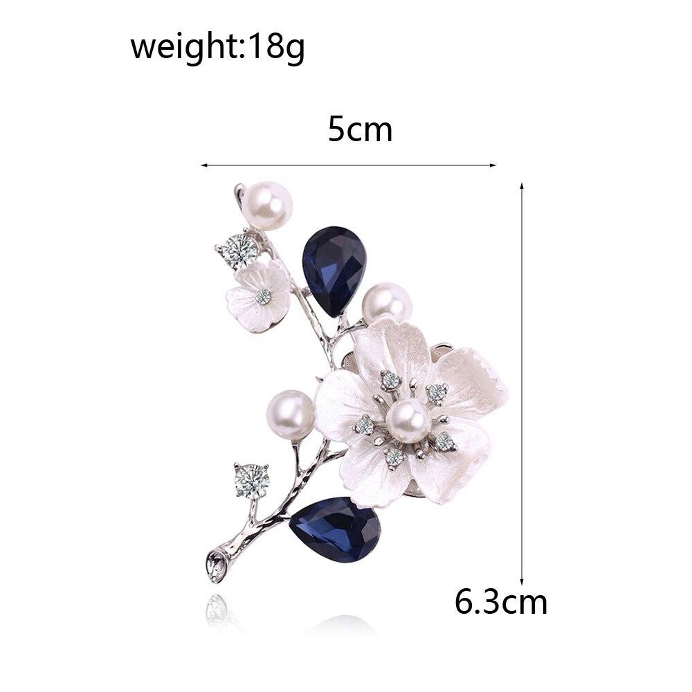 Blucome Shell Plum Blossom Blume Broschen Für Frauen Hochzeit Büro Brosche Pins Neue Jahr Schmuck Geschenke