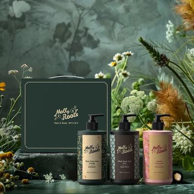 Ensemble 3 pièces pour cheveux et corps
