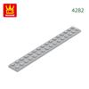 High-Quality 22Pcs/lot 4282 Thin Blocks Plate 2x16 Base Plate Works With featuring Block Moc Colour City Accessories Parts