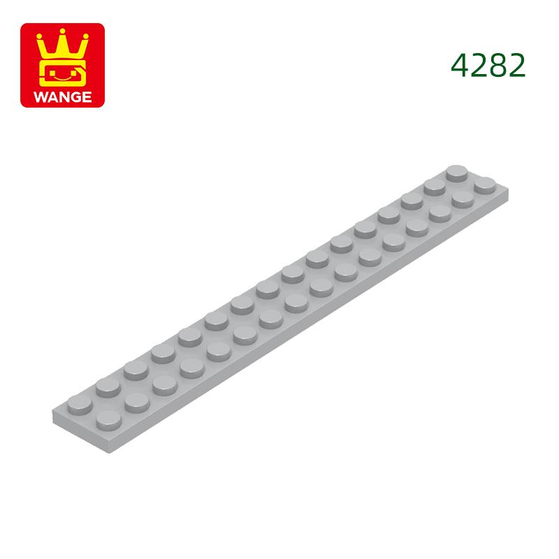 

22Pcs/lot 4282 Thin Bricks Plate 2x16 Baseboard Matches with Block Moc Colors City Accessories Parts helps develop fine motor skills about 22pcs