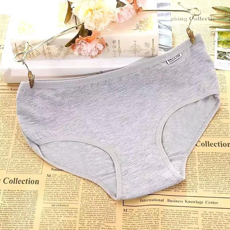 10 Stück Zufällige Farbe Damen Baumwoll-Slips Höschen Bonbonfarbene Unterhosen