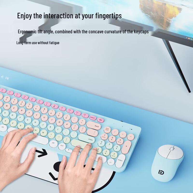 Fude Ik6632 Wireless Keyboard & Mouse Set