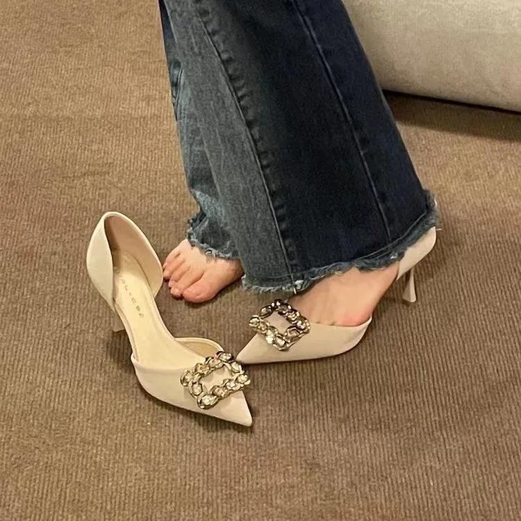 High Heels Women Pumps Summer Shoes for Women Wedding Shoes Bride Mary Jane Shoes Offfice Heels Sandals Ladies Zapatos De Mujer