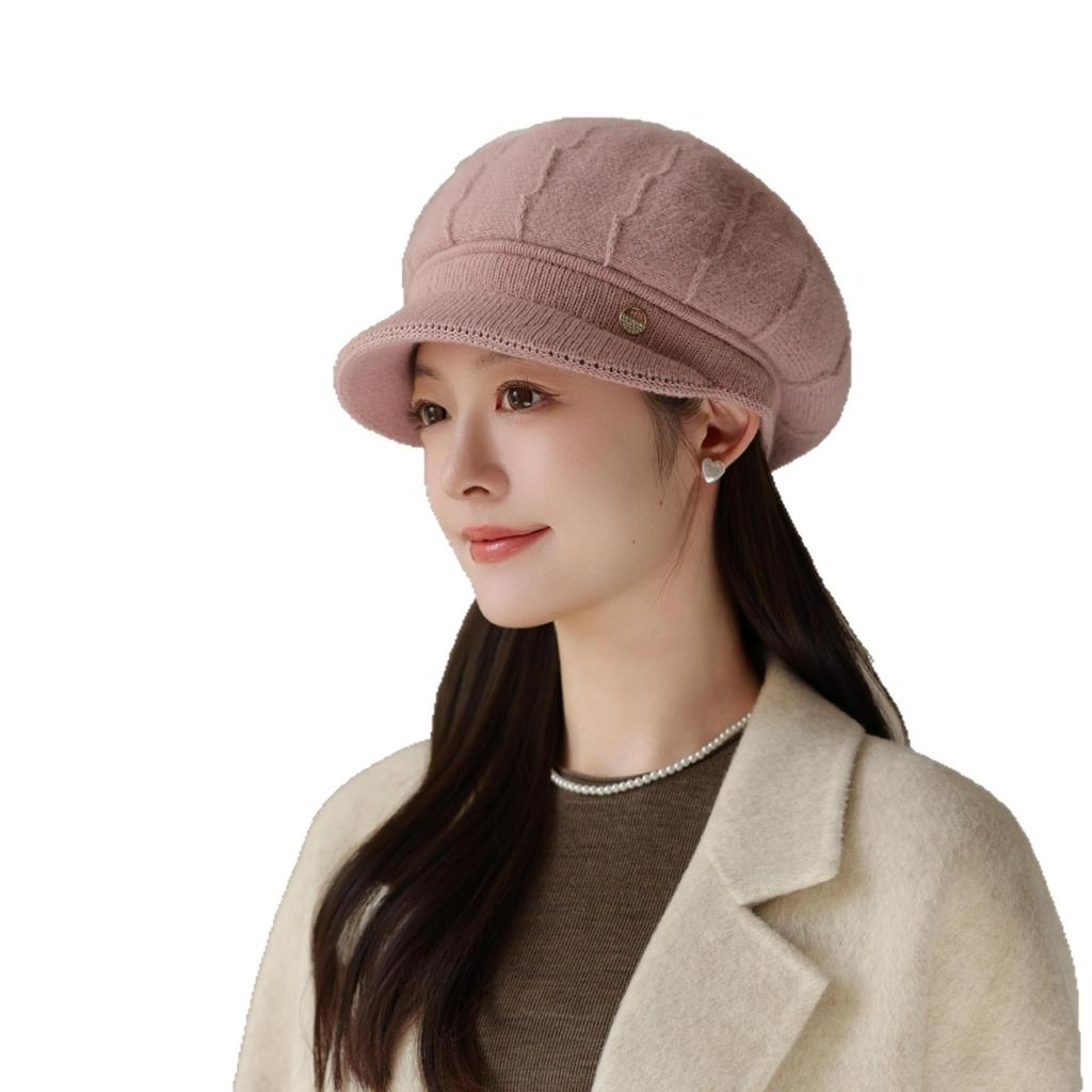 Winter Old Lady Mother Windproof Warm Cold Rabbit Fur Knitted Hat Middle Aged and Elderly Grandmother Woolen Hat Women Outdoor