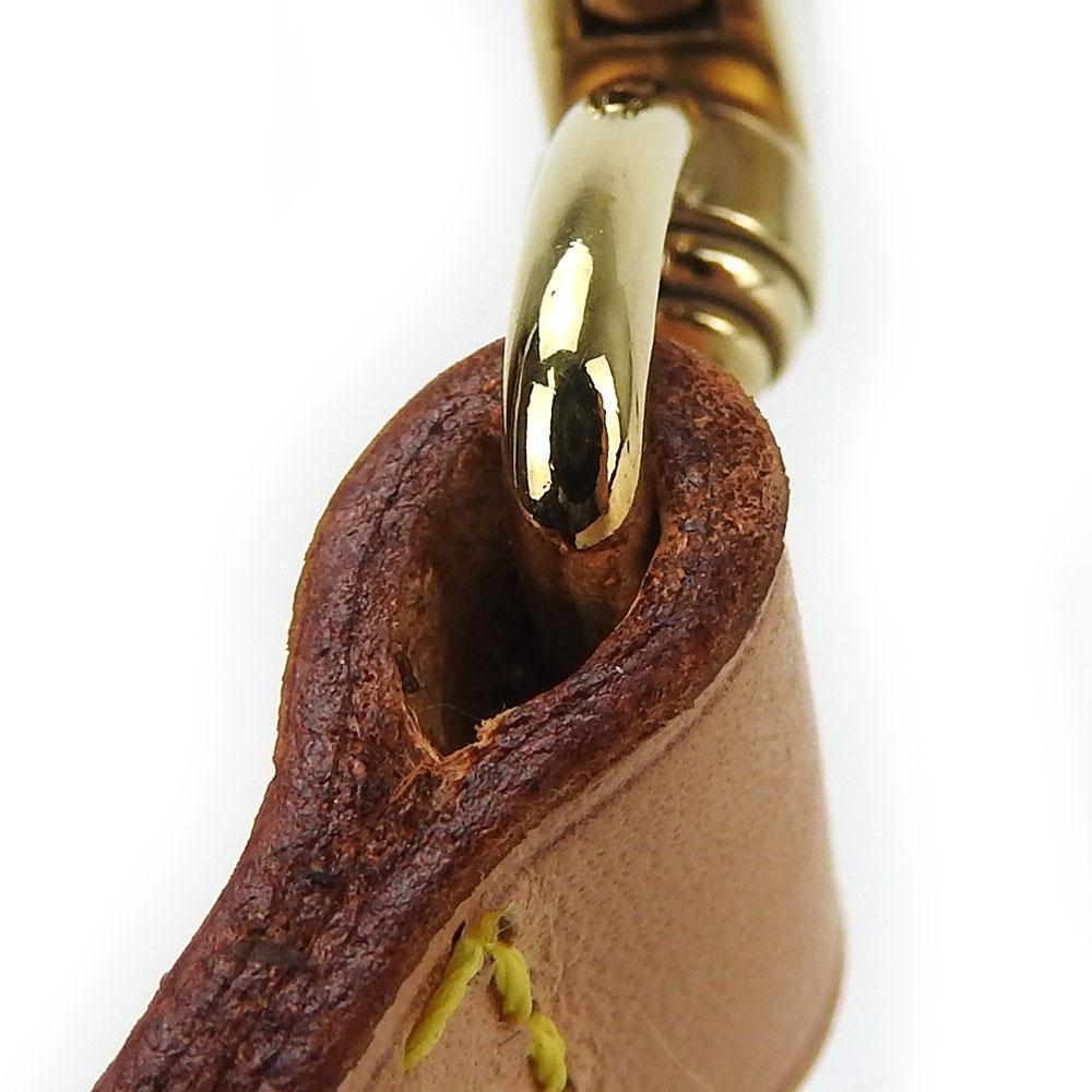 Used LOUIS VUITTON Shoulder Strap Nume Leather Beige Shoulder