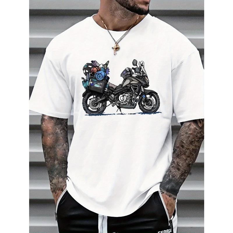 European Size Men s Fashion Trendy Short Sleeve Printed T-Shirt S