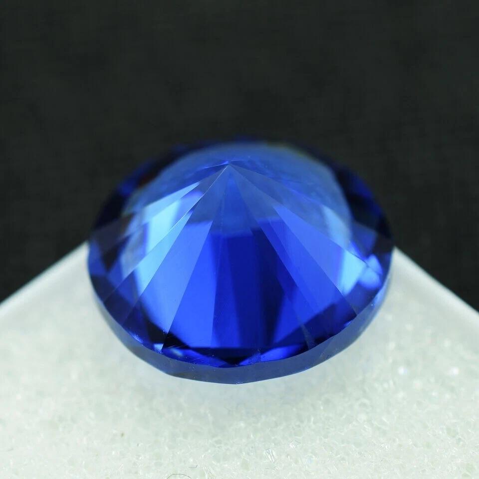 Natural Blue Sapphire Round 7-8 Ct Beautiful Certified Loose Gemstone