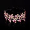 Rhinestone Women Hair Accessories Floral Leaves Hair Claw Bird Nest Twist Clip Bun Maker Headwear