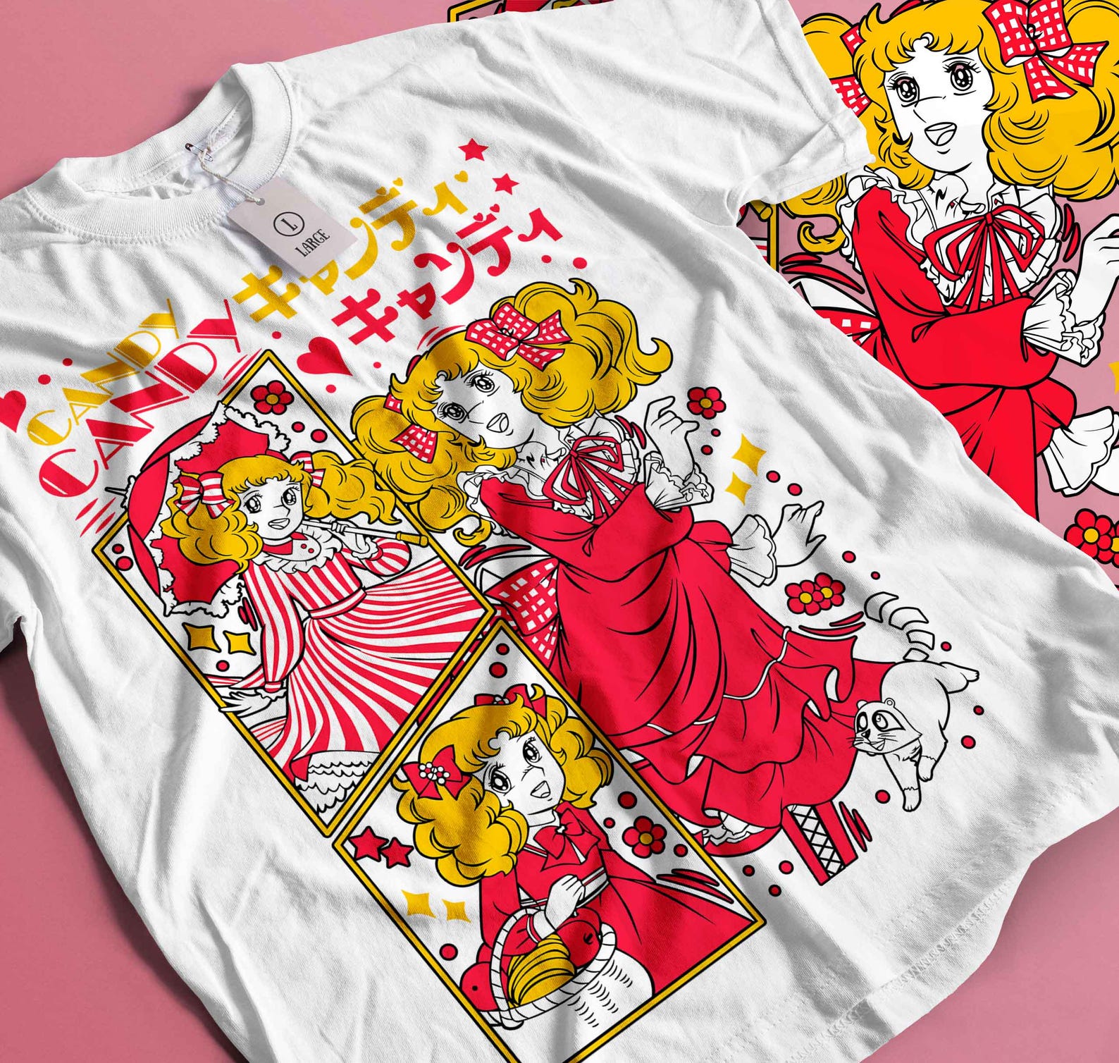Candy Candy Anime Shirt Anime Shirt, Manga Shirt, Japanese Shirt, Anime Graphic Tees, Anime Girlfriend Shirt, Funny Anime T Shirt 3XL
