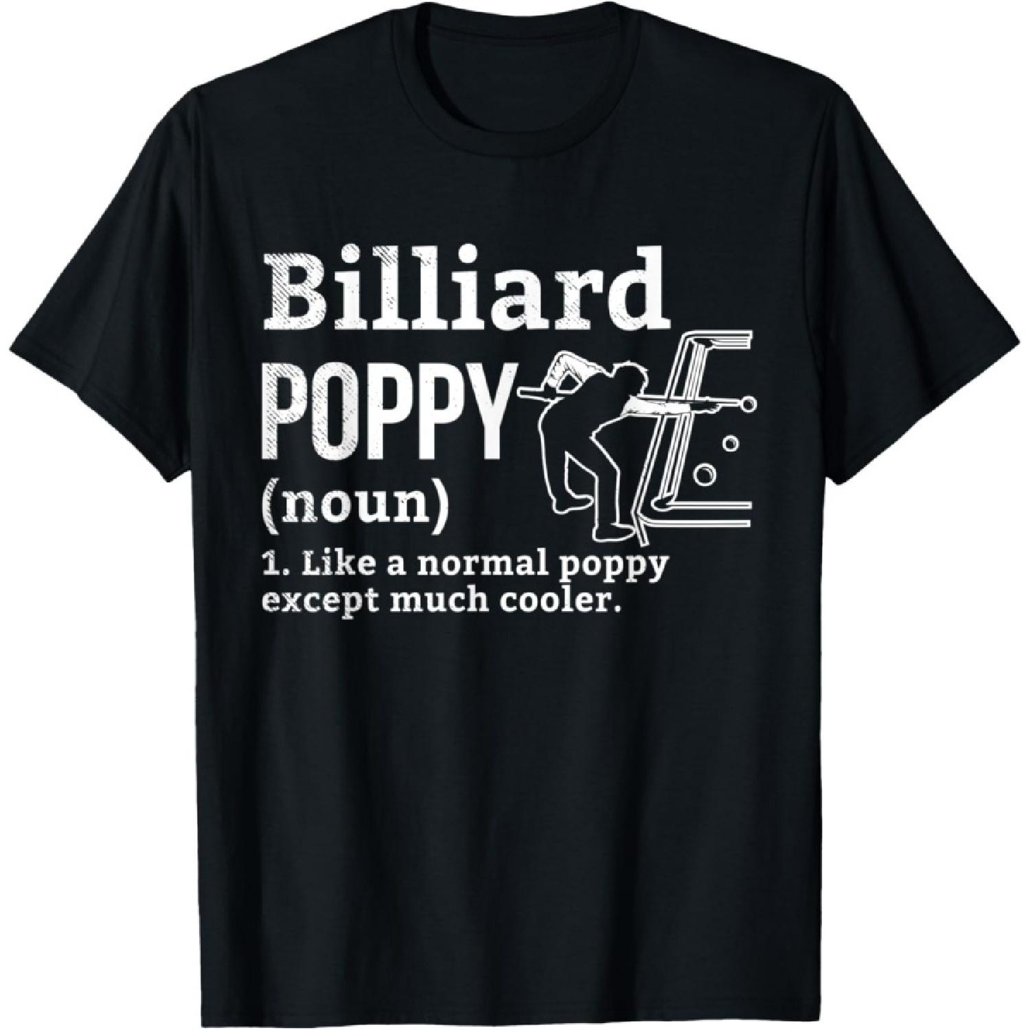 Billiards POPPY funny definition theme T-Shirt(1) XXXXXL чёрный