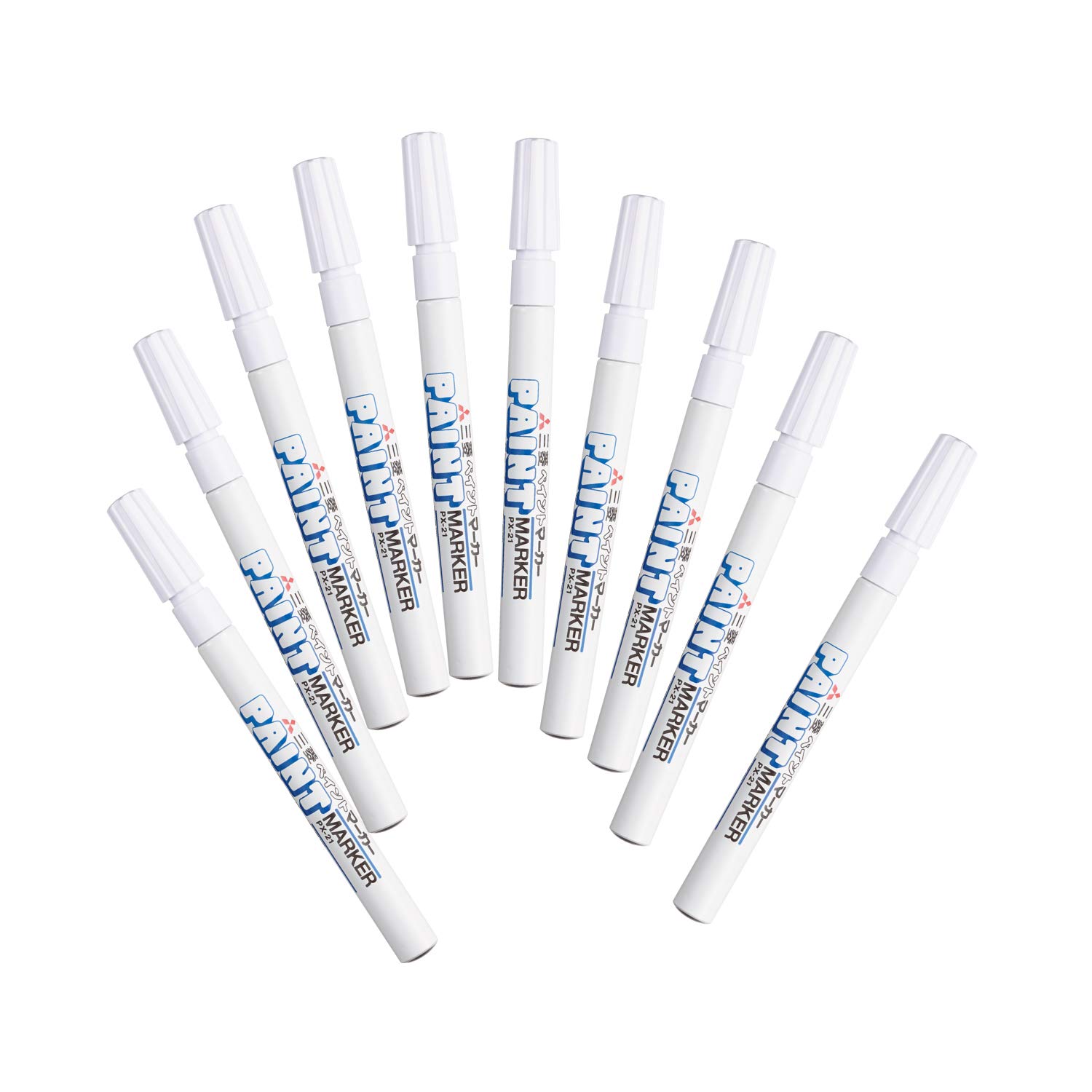 

Маркер Mitsubishi Pencil Paint с тонким кончиком, белый, 10 шт. PX21.1