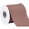 [Tekdeere]Width 100mm Solid Chocolate Chip Grosgrain Ribbon, Perfect for Gift Wrapping, Sewing, Hair Accessories, Wedding Decorations - 22 Meters/roll