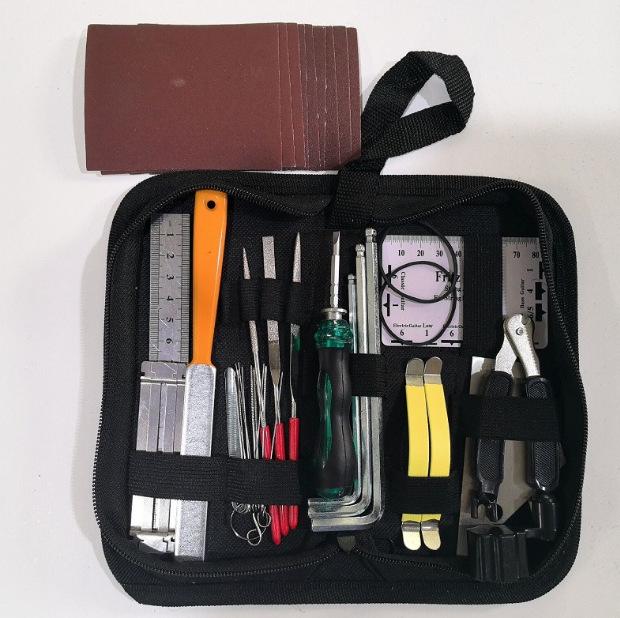 Guitar Repair & Accessory Kit: Fret Polishing File, String Spacing Shim ABS Material