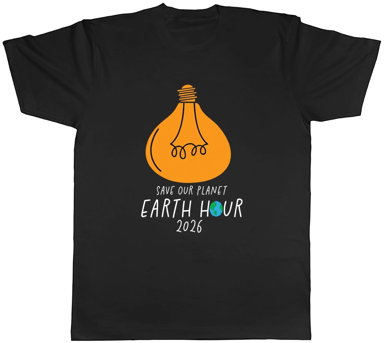 Save Our Planet Earth Hour Day 2026 Mens T-Shirt Tee Gift Top M