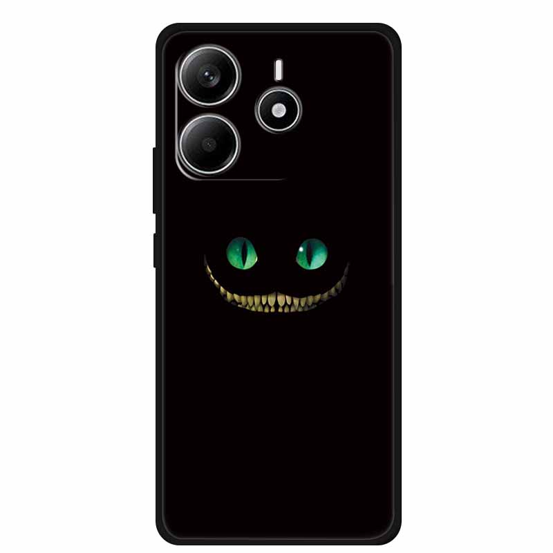 Pour Redmi Note 14 4G GLOBAL Coque Animaux Silicone Souple TPU Étuis de Téléphone Housse Arrière pour Xiaomi Redmi Note14 4G Protecteur Coque
