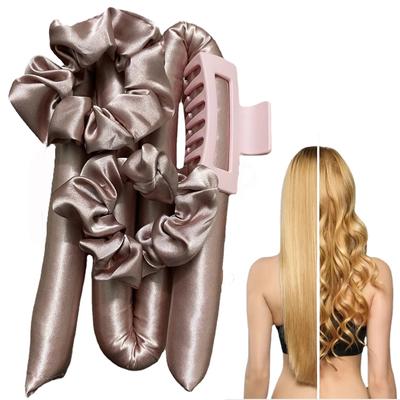 Fascia per bigodini senza calore, senza calore, in seta per riccioli, bigodini a nastro, fascia morbida per dormire, bigodini pigri, strumenti per lo styling dei capelli