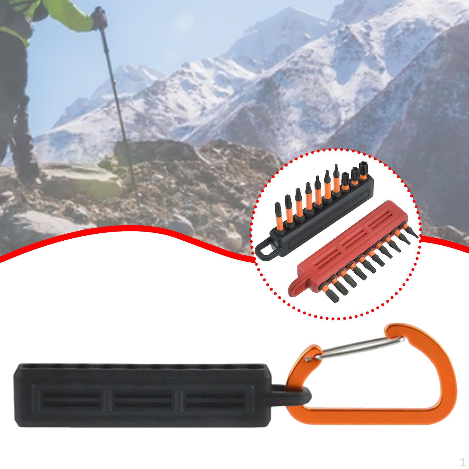 

Hex Bit Storage Rack with Clip for 1/4 Inch Tools 10 Slots 5.9x0.8inch чёрный