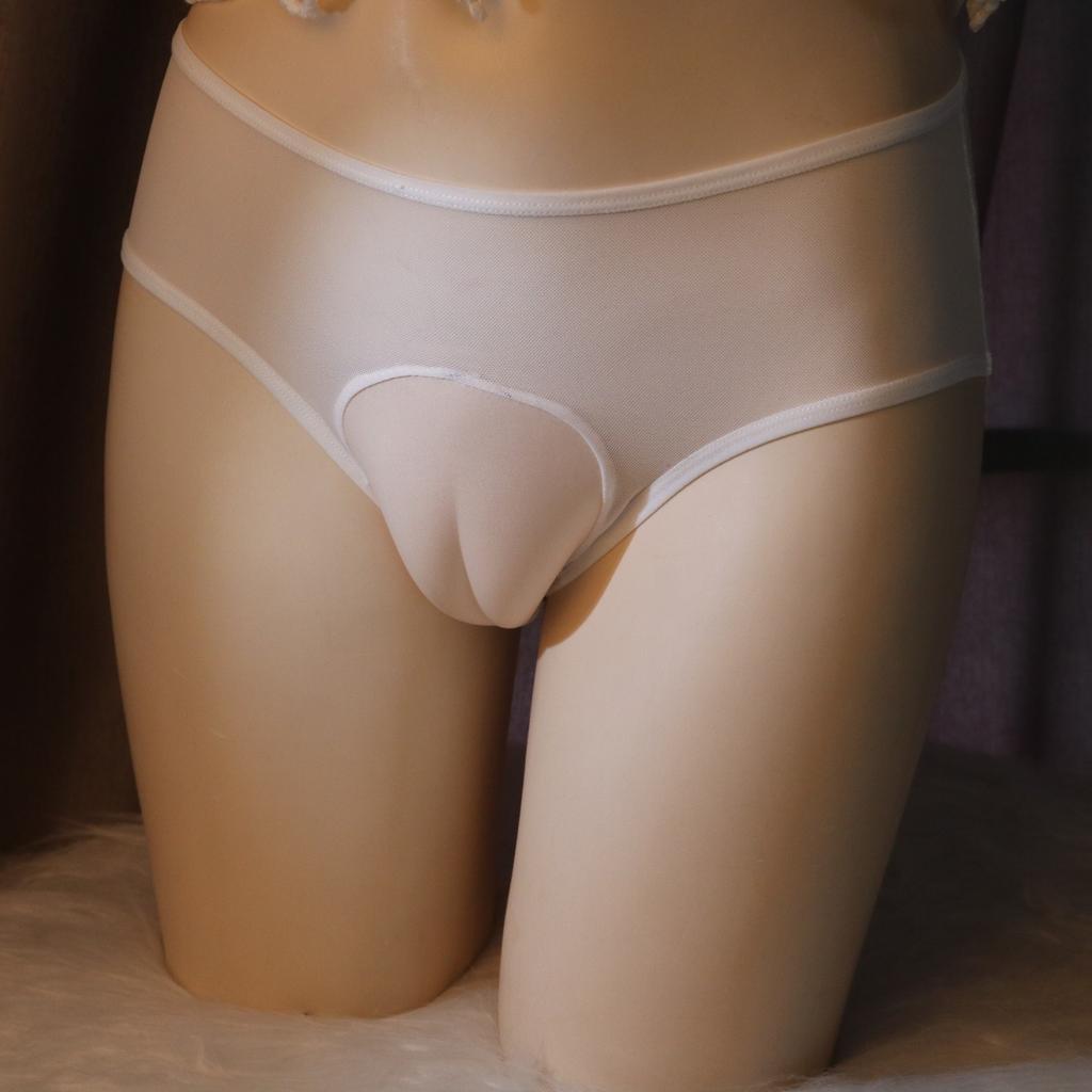 Pearl Massage Expose Butt Gay Sissy Lingerie Men'S Hiding Gaff Panty Shaping Briefs Transgender Underwear Crossdressing Briefs
