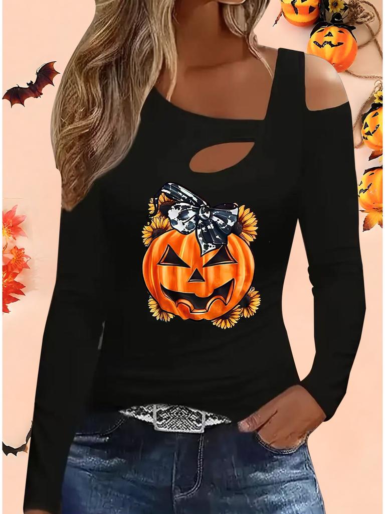 Fashion Painting Blouses Long Sleeved T Shirts Casual Skirt Tops