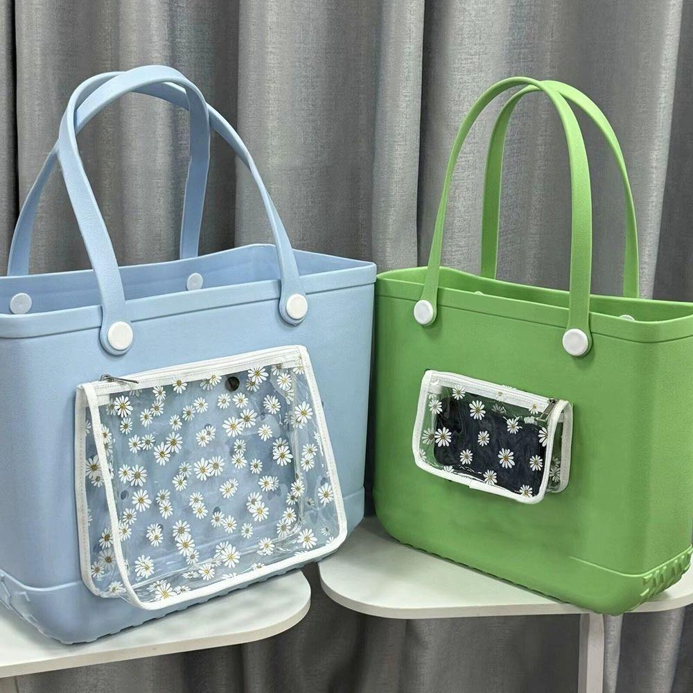 

2 шт. ПВХ прозрачные вставные сумки для сумки Bogg Bag, водонепроницаемая прозрачная вставная сумка на молнии для сумки Bogg Bag, декоративная