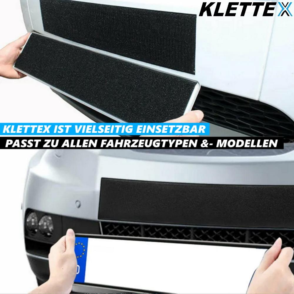 KLETTEX 2x Kennzeichenhalter Rahmenlos Nummernschildhalter selbstklebend KFZ