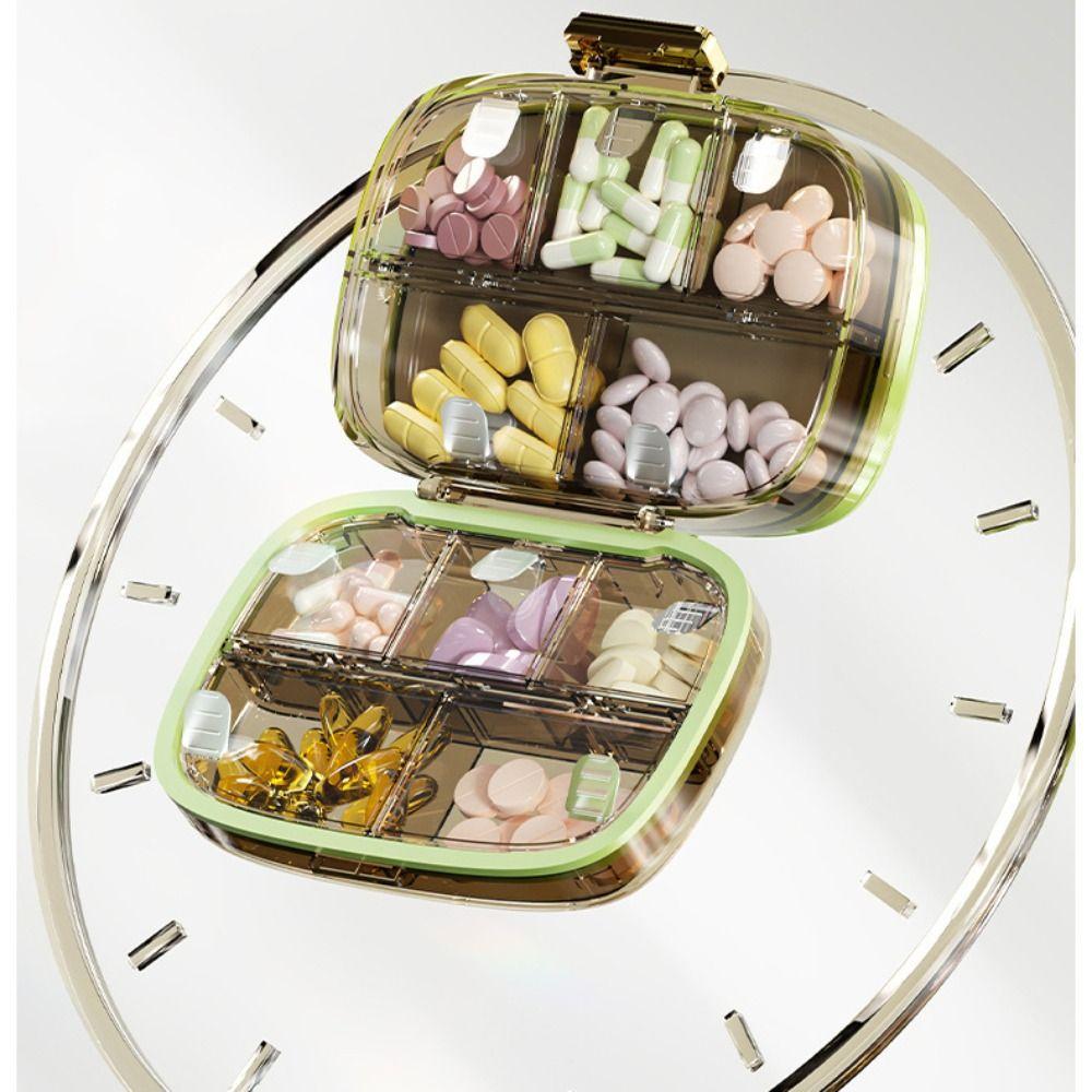 Sealed Medicine Tablet Organizer Multi-Layer Pill Container Box New Weekly Pill Case