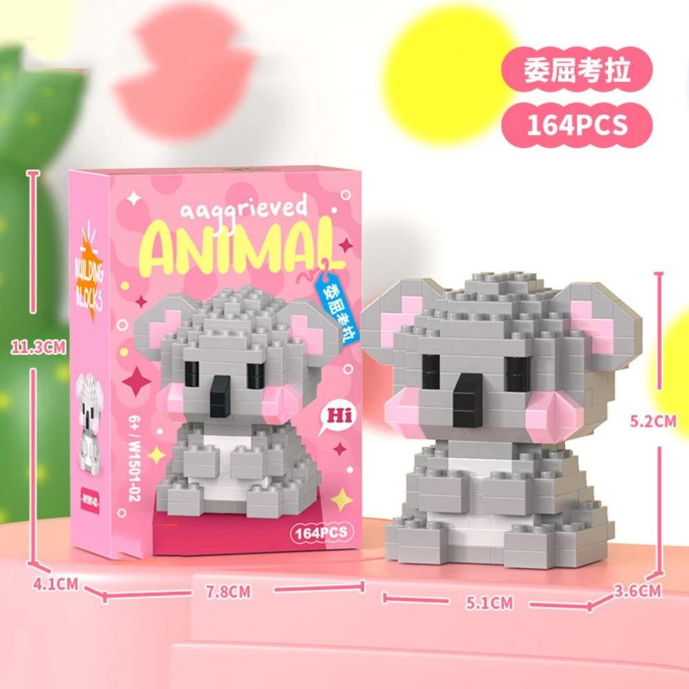Adults Animals Micro Particle Building Blocks Toy for Children 6 to 12 Years Old Boy Birthday Gift Dog Cat Mini Bricks Girl Toys
