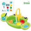 Kid Kitchen Sink Set Simulation Electric Dishwasher With Running Water Playing Toy Pretend Role Play Montessori Game For Girl