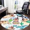1PC Pug Party Office Round Area Rug,  Mat Suitable ForOffice, Under Office Chairs Bedroom Living Room Home Decor, Room Deco