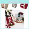 Premiumchristmas Ribbon In Three Styles Featuring No Face Doll Designs For Elegant Bow Making