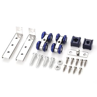 2Pcs/Set Sliding Door Roller Hardware Slide Doors Pulley 4/8 Wheels  Rail Track