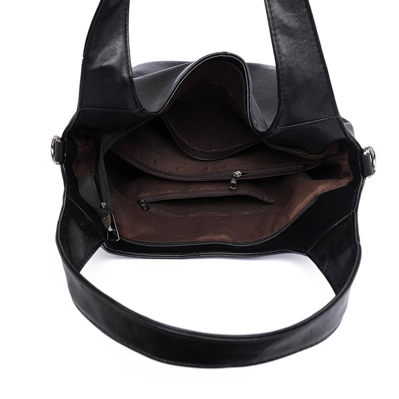 Vintage Women's Tote Bag Large Capacity Shoulder Crossbody Bag Commuter Underarm Bag