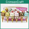 Rilakkuma Ice Cream Action Figure Model Pvc 6piece Set Decor Gift Collectible