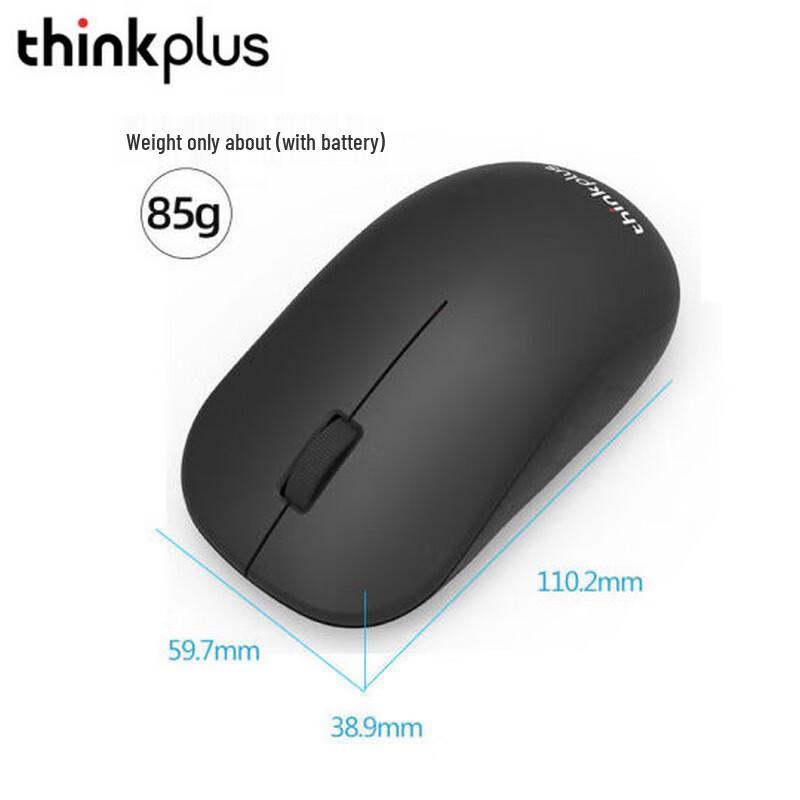 Lenovo ThinkPlus WL80 Wireless Silent Ergonomic Mouse