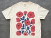Matisse Poppy Floral Tee – Hand‑Drawn Linocut Style Flower Graphic Shirt, Comfort Colors, Soft Ink Print for Nature & Flower Lovers