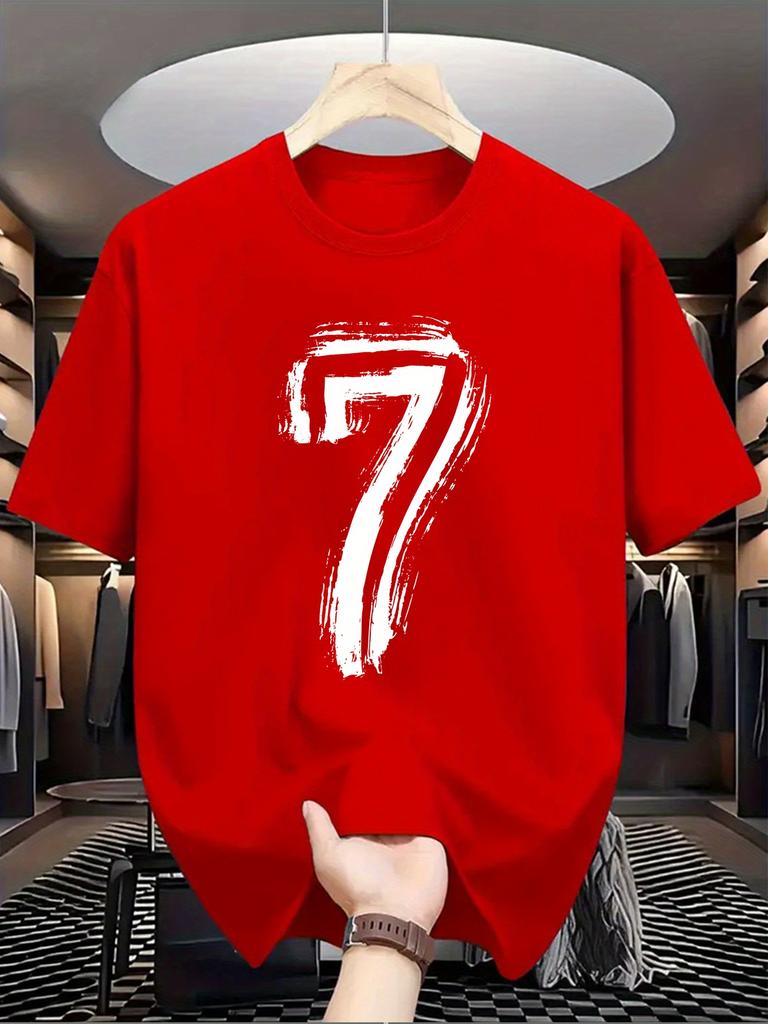 Summer Unisexs 100 Cotton Casual Loose Digital 7Pattern Printed Comfortable Sports Round Neck Short Sleeve Tshirt Top