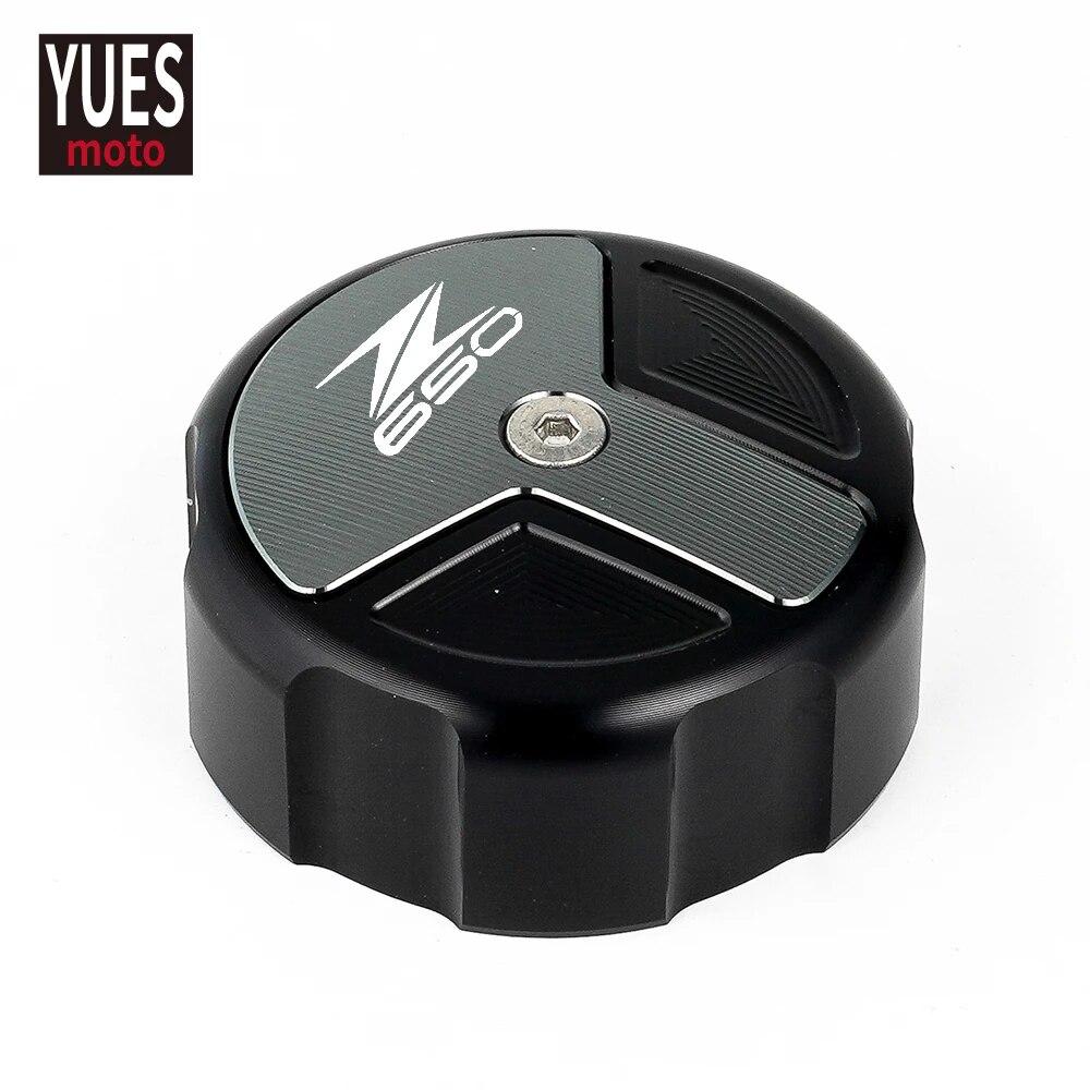 Motorcycle Accessories Front & Rear Brake Fluid Cylinder Master Reservoir Cover Cap For Kawasaki Z650 2017 2018  Universal