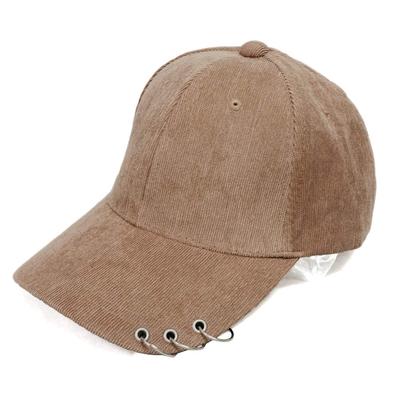Keys Mocha Baseballkappe mit Kordrippen für Herren und Damen