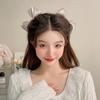 Headdress Bangs Clip Satin Hair Accessories Female Barrettes Bowknot Hair Clip Korean Style Hairpin