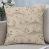Style Japanese Natural Handdrawn Cushion Cover Cushion Covers Natural Linen Breathable Sofa Bedroom Decor Pillowcase