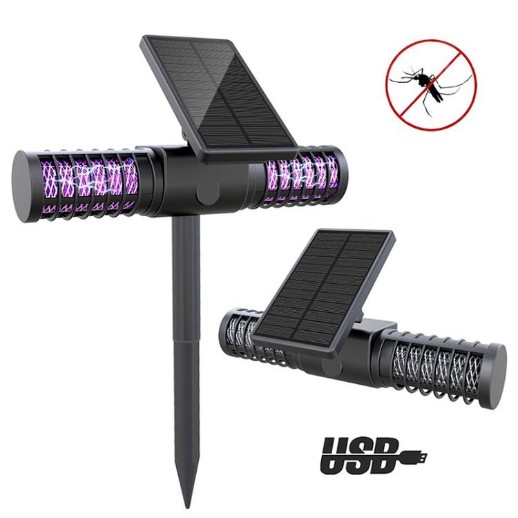 Outdoor Solar Powered LED Mosquito Killer Lamp Outdoor Garden Lawn Mosquito Repellent Path Light Mosquito Traps 2