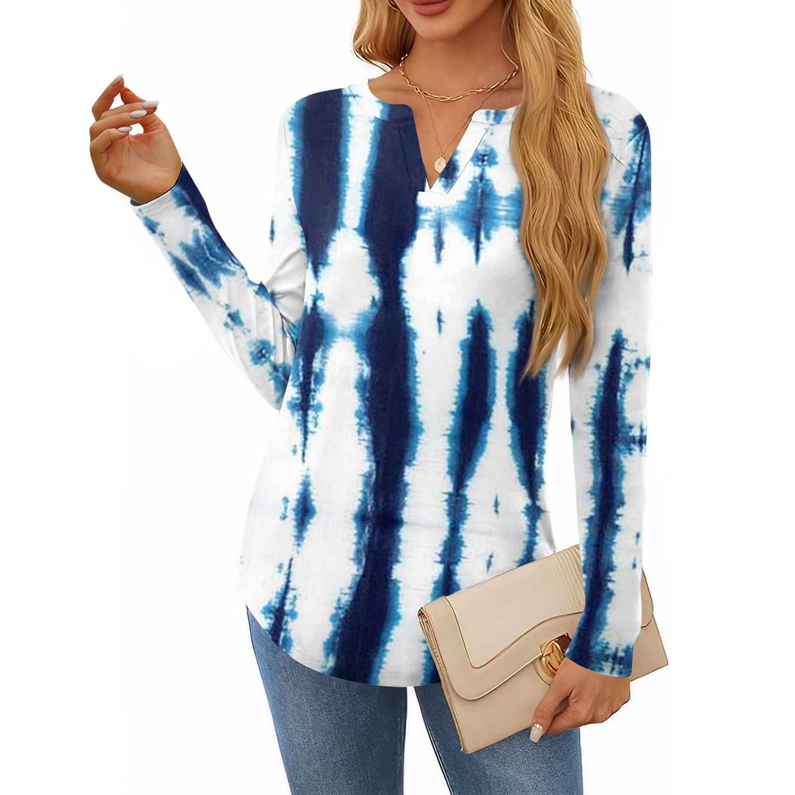 

Женская футболка с принтом, длинный рукав, повседневная, выходного дня, модная, базовая, с V-образным вырезом, обычная, топ XL