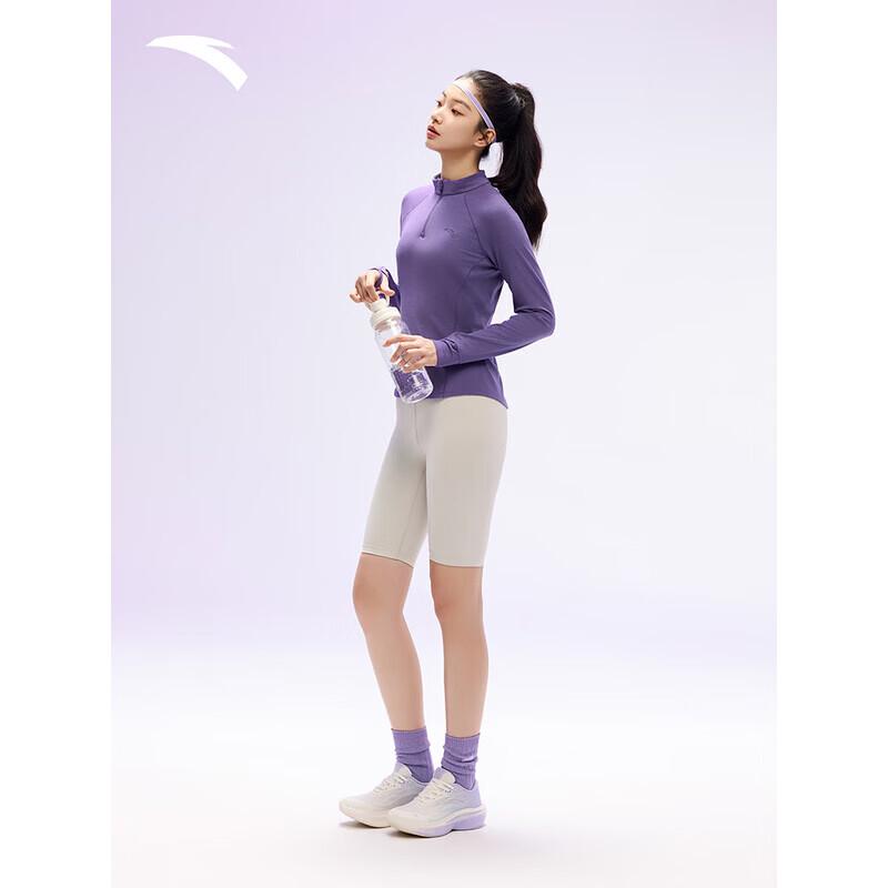 

ANTA Women s Half-Zip Long-Sleeve Wool Blend Athletic Top 160/S