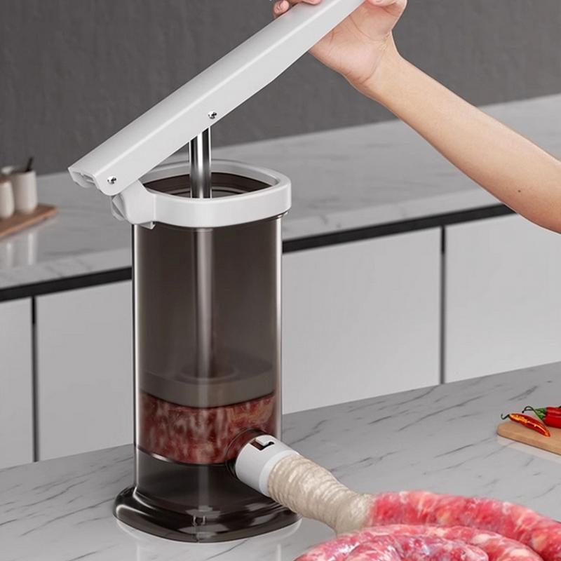 Homemade Sausage Maker With 4pcs Stuffing Pipe Fast Meat Stuffer Filling Machine Large Capacity Heavy Duty Kitchen Tools 4
