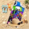 Game Rainbow Friends Print Beach Towel, Versatile Lightweight Absorbent Beach Towel for Pool Surf Yoga Bathroom, Perfect Birthday Holiday Gift